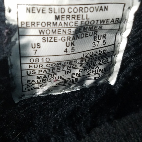 Merrrell Womens Size 7 Mules Burgundy Quilted - Picture 5 of 6